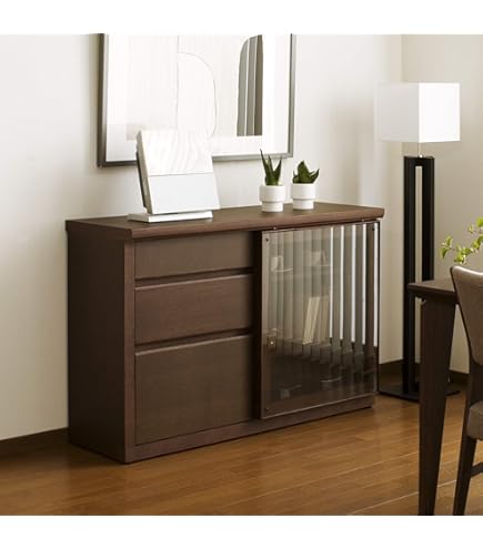 Amazon.co.jp: 【カリモク正規品】コロニアル ガラス扉キャビネット 棚